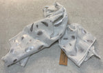 RC22103 Silver Foil Leaf Eco Scarf