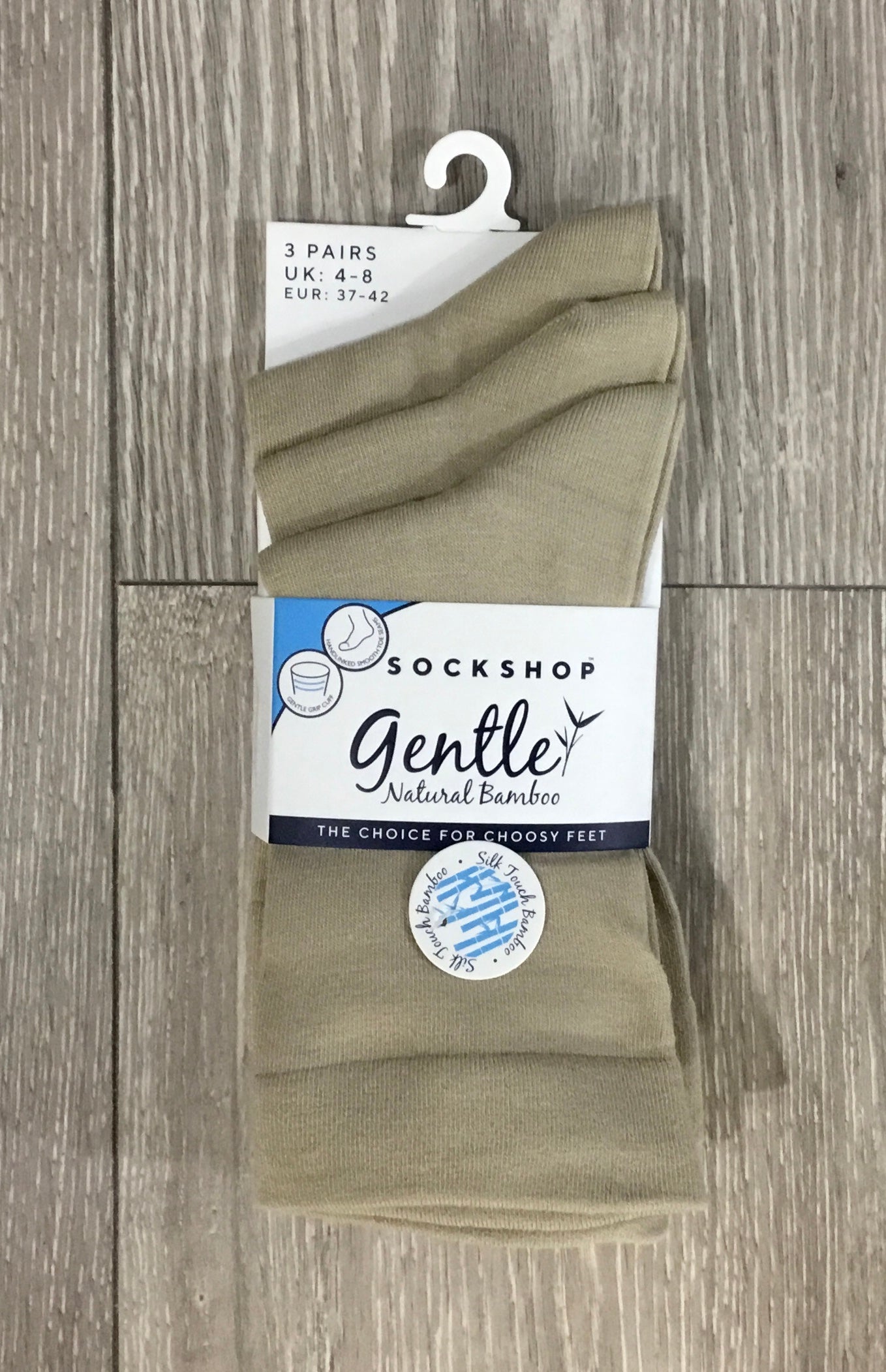 QB LADIES 3 PACK PLAIN BAMBOO SOCKS