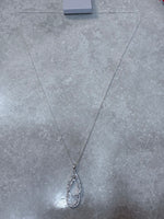 2010 Long Silver Tone Necklace