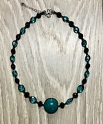Murano Glass and Crystal Bead Necklace