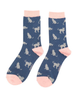 SKS284 Cats Bamboo Socks