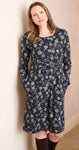 LM25592 FRAMPTON FLORAL PRINT MIDI DRESS NAVY