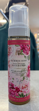 LUXURY SUMMER ROSE FOAMING HAND & BODY WASH