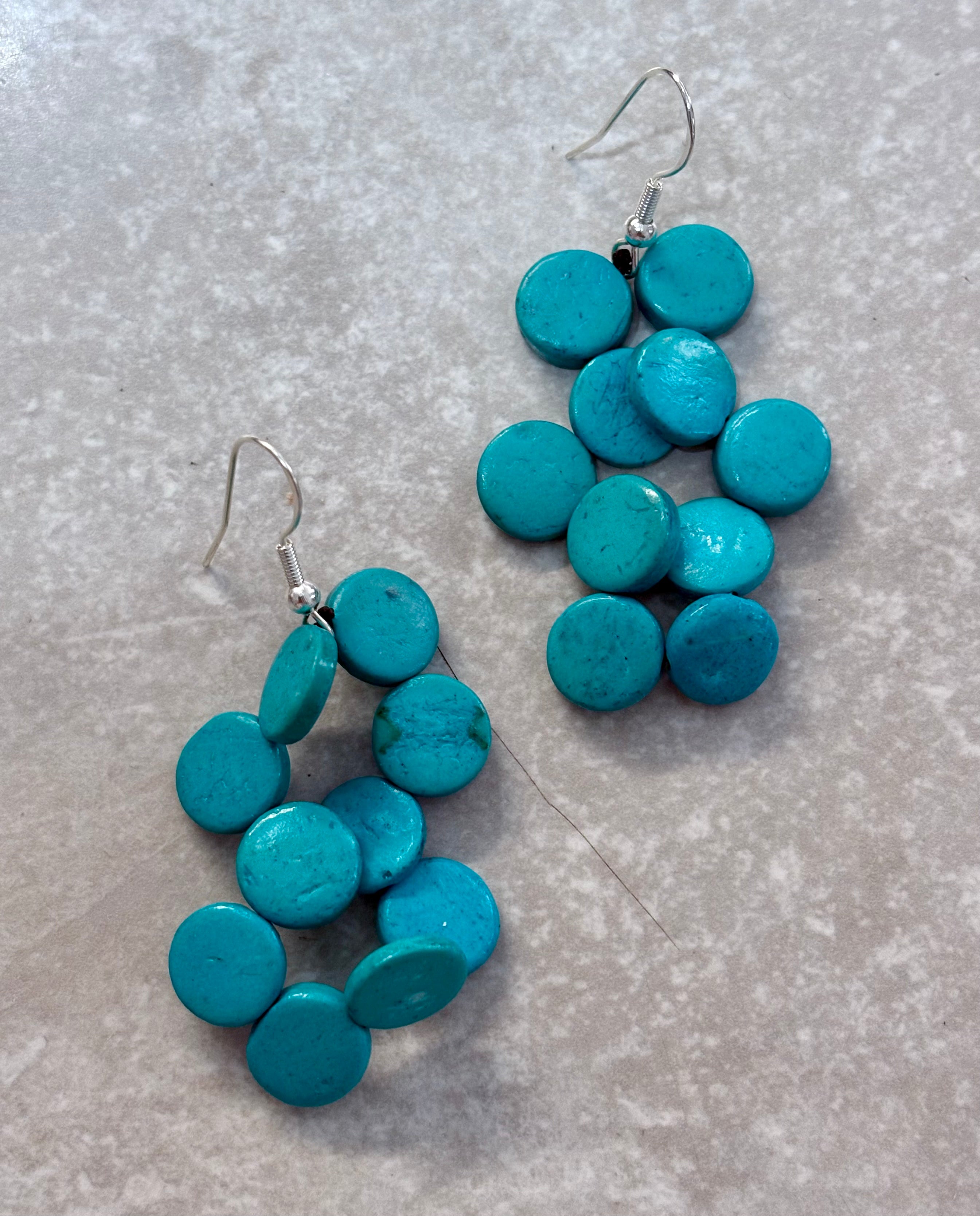 Coconut shell Drop Earrings