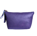 Carrie Leather Zip Cosmetic Case