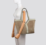 M2727 Vegan Suede Shoulder Bag