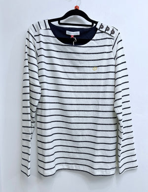 Stripe Bella Crew Neck Sweatshirt