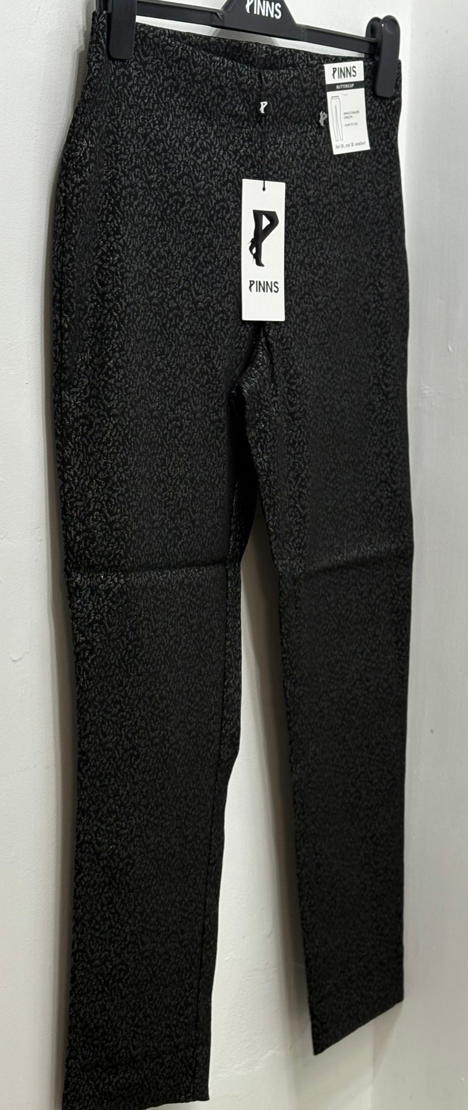 302CT Black Sparkle Ankle Grazer