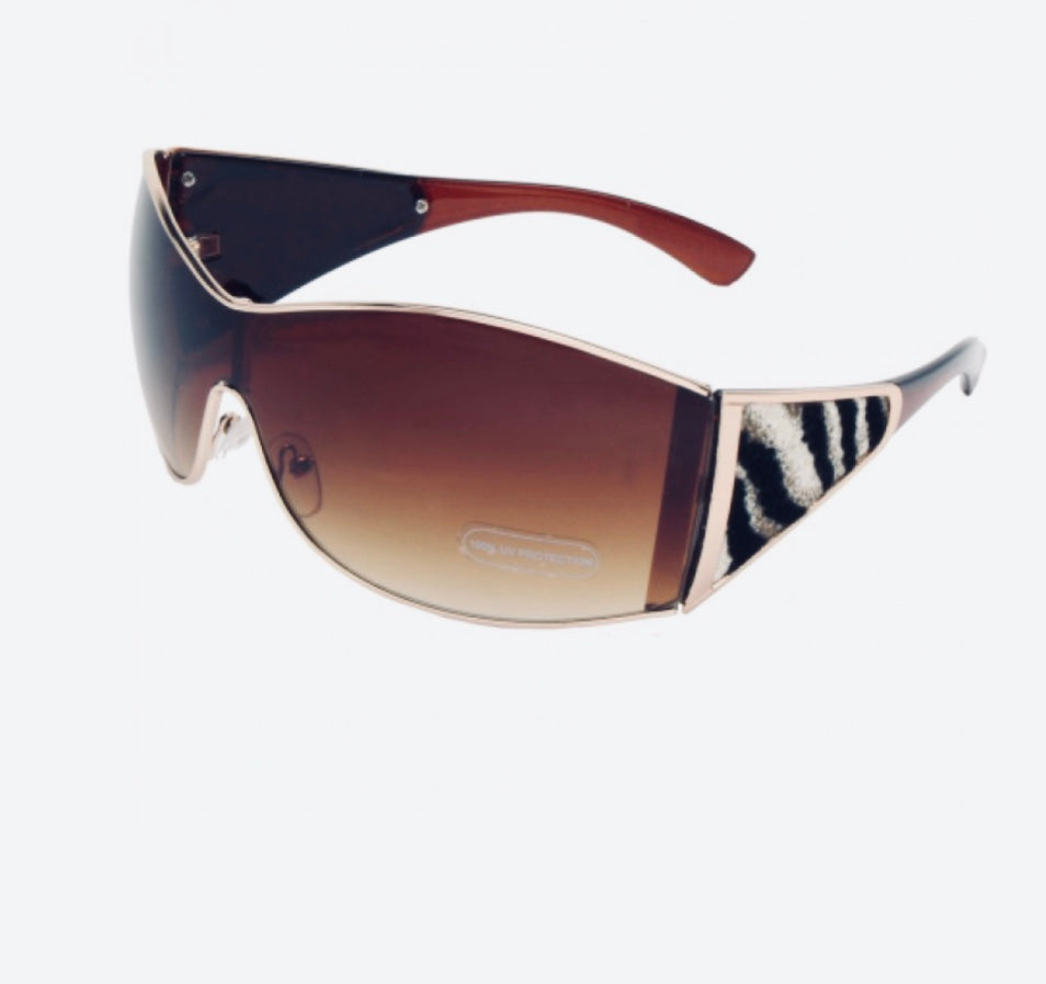 8727 Oversized Wrap around Sunglasses