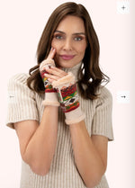 KAY3 KAYLA FAIR ISLE WRIST WARMERS, RUSSET