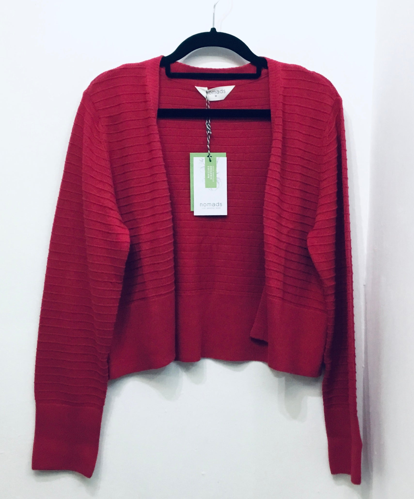 KR7085 Organic Cotton Cropped Cardigan