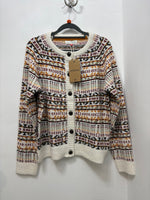 Gertrud Intarsia Knitted Cardigan