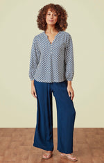 Raya Ikat Tile Top - Riviera