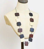 FB1400 LONG WOODEN STEPPING STONE NECKLACE