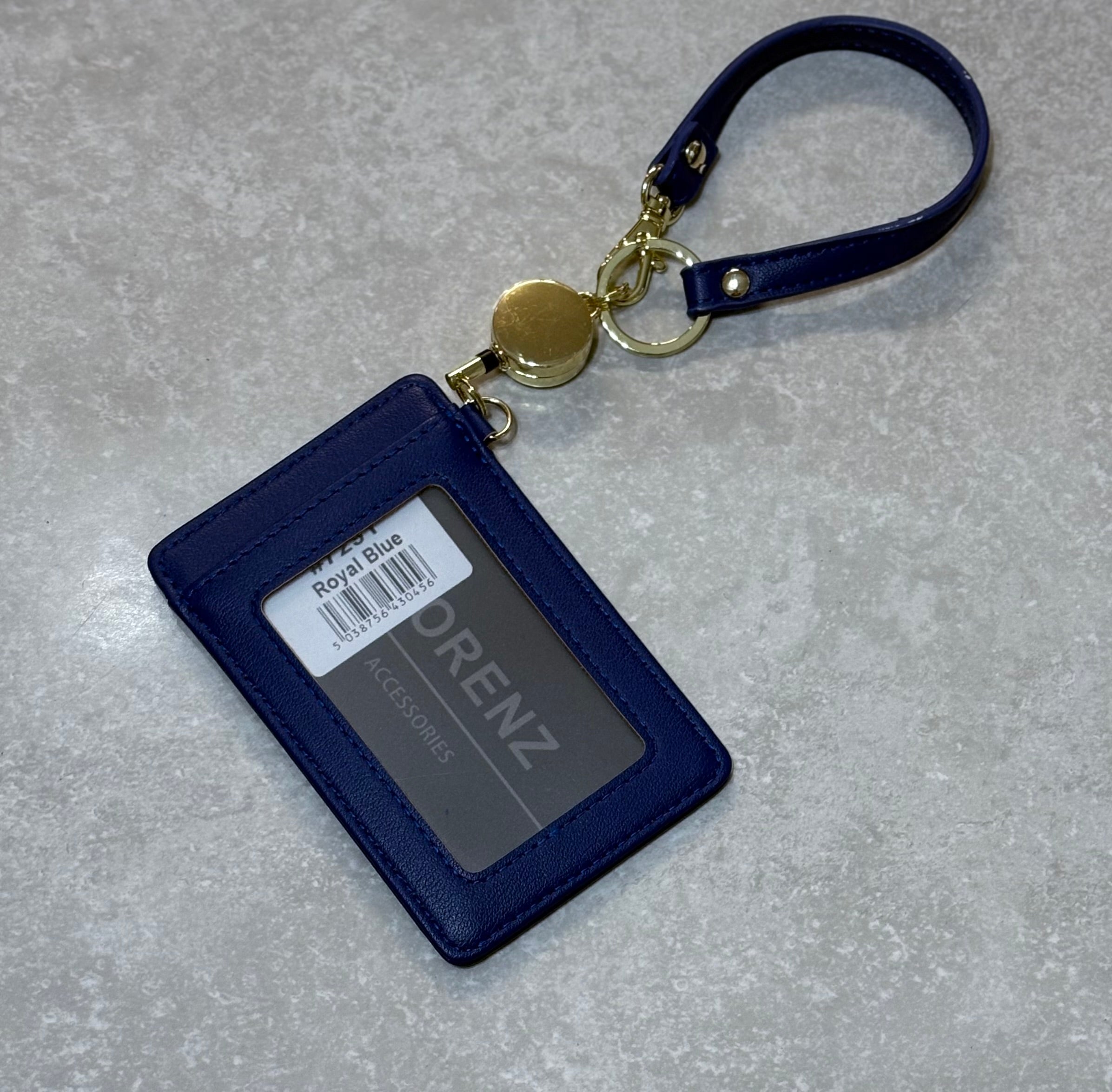 7291 LORENZ ID/CREDIT CARD HOLDER WITH RETRACTABLE STRAP & CLIP
