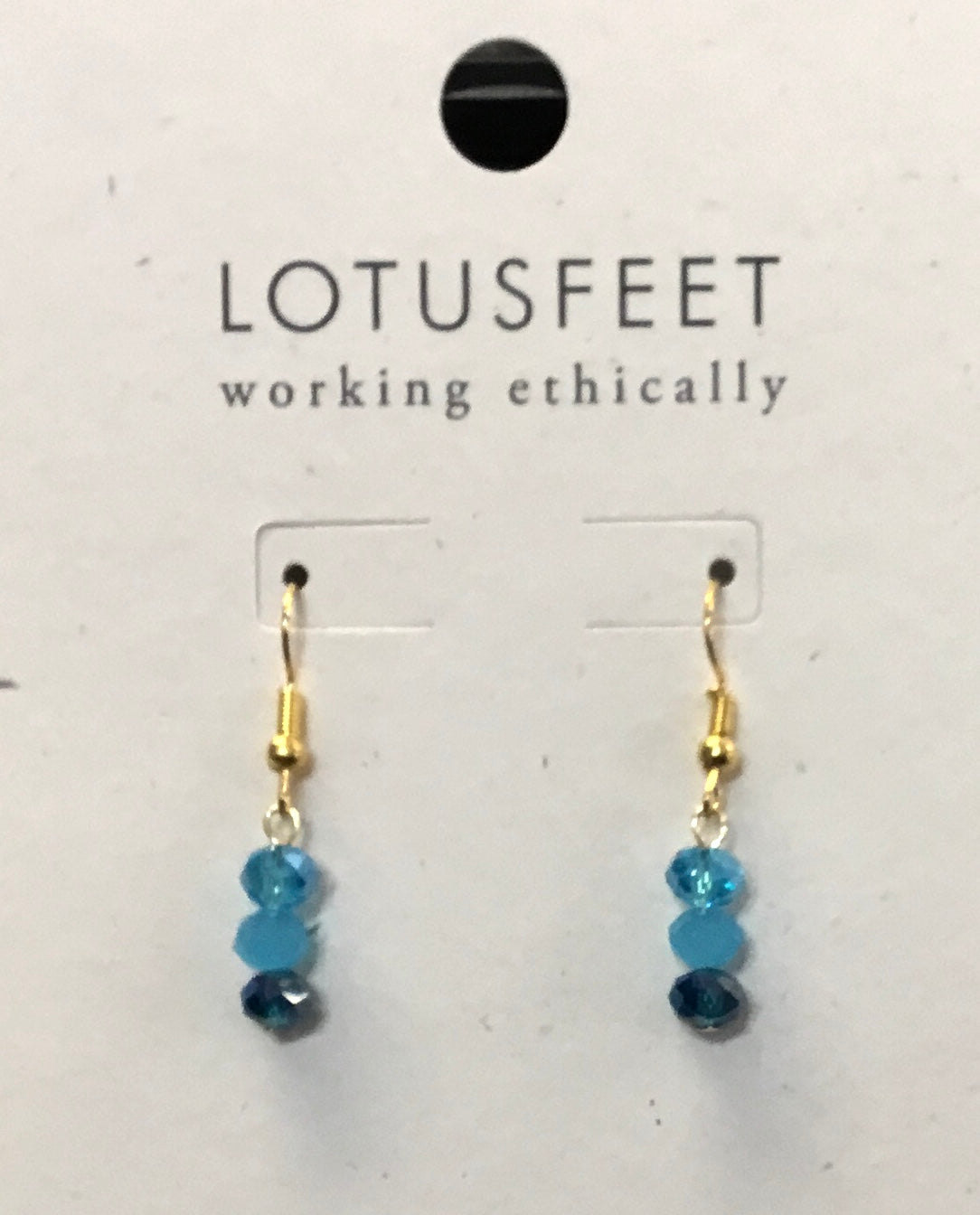 M24C Mixed Crystal Drop Earrings
