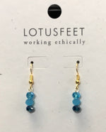 M24C Mixed Crystal Drop Earrings