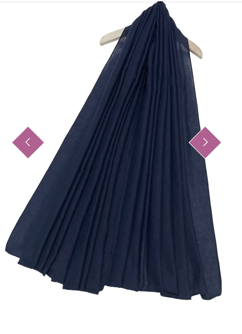 7946 Plain Cotton Hijab/Shawl