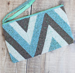 MD1501 BEADED CLUTCH BAG – ZIG ZAG DESIGN