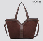 M2727 Vegan Suede Shoulder Bag