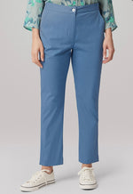 Stretch Light Poplin Folly Trouser - Soft Blue