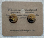 Button Stud Earrings