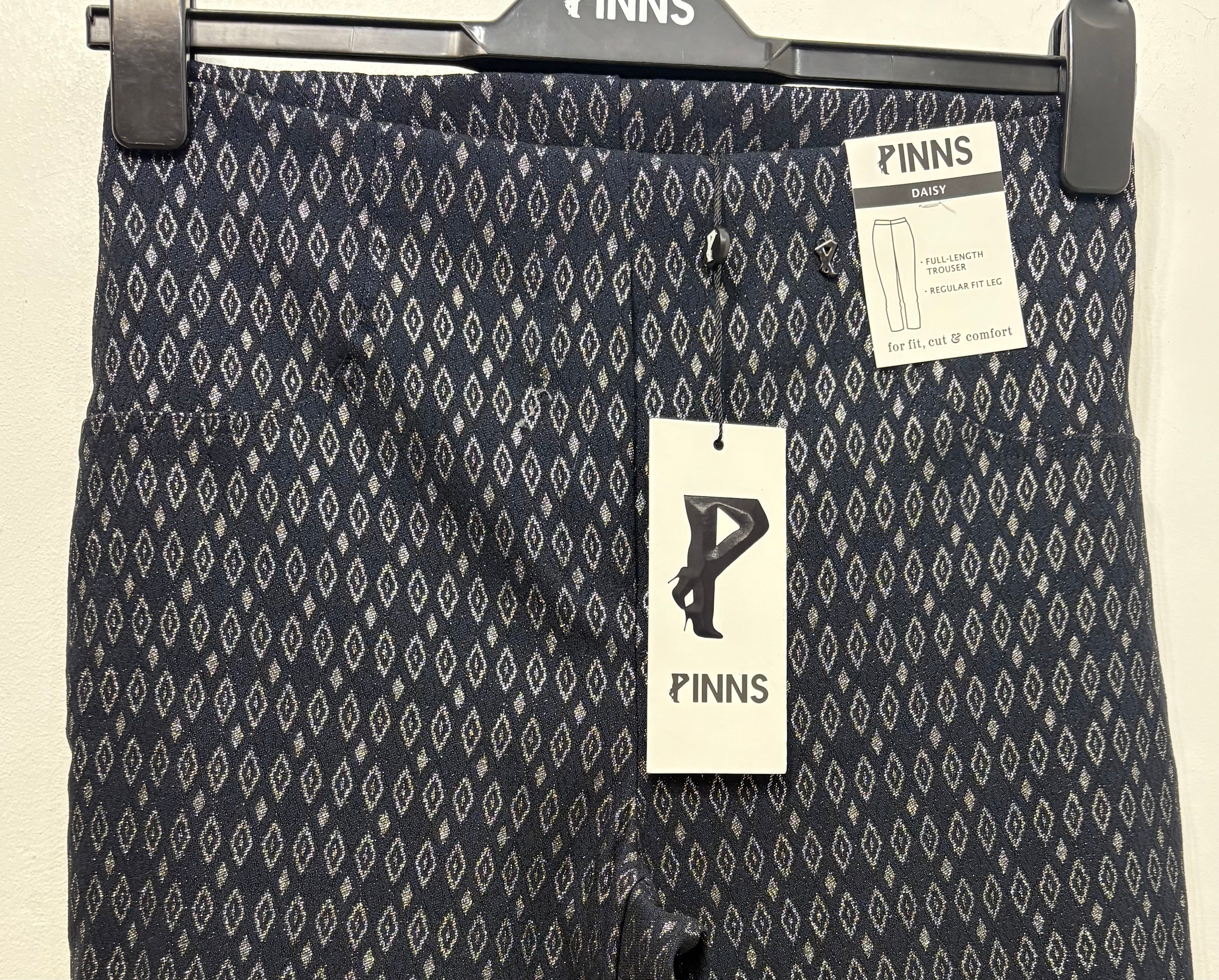 226T Navy Sparkle Bengaline Trouser