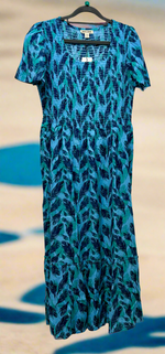 613 Leaf Print MIDI Dress