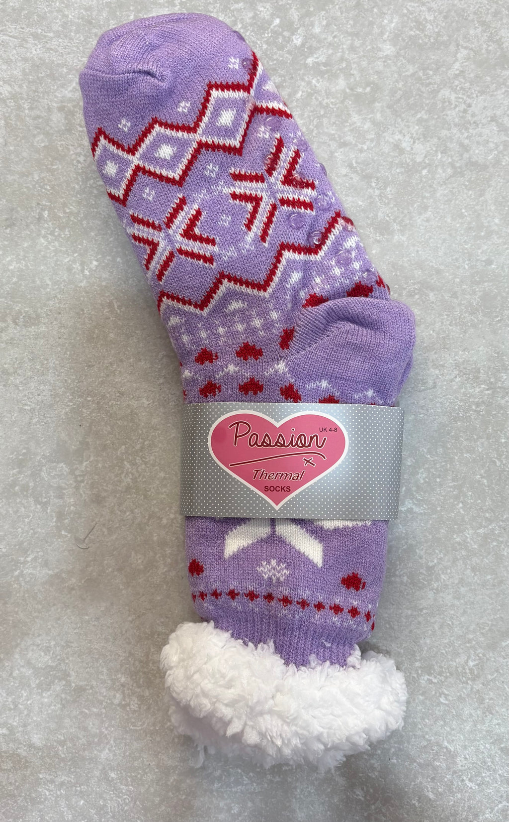 AA5346 Snow Flake Cosy Socks