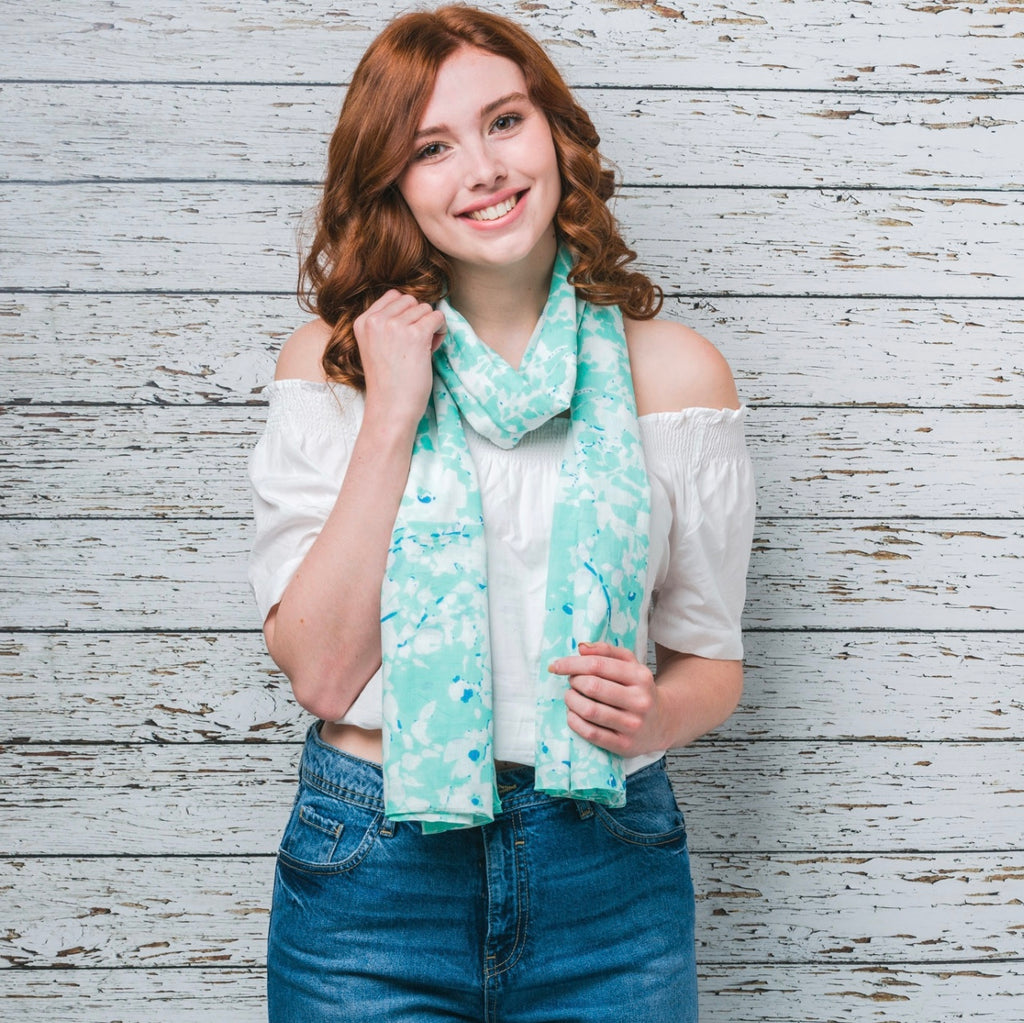 Sybil Turquoise Scarf
