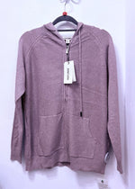 653 Zip front Knitwear with Hood