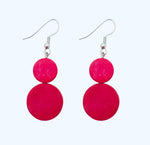 H20ce 2tier COCO DISC EARRINGS