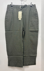 4390 Linen Blend Crop Trouser