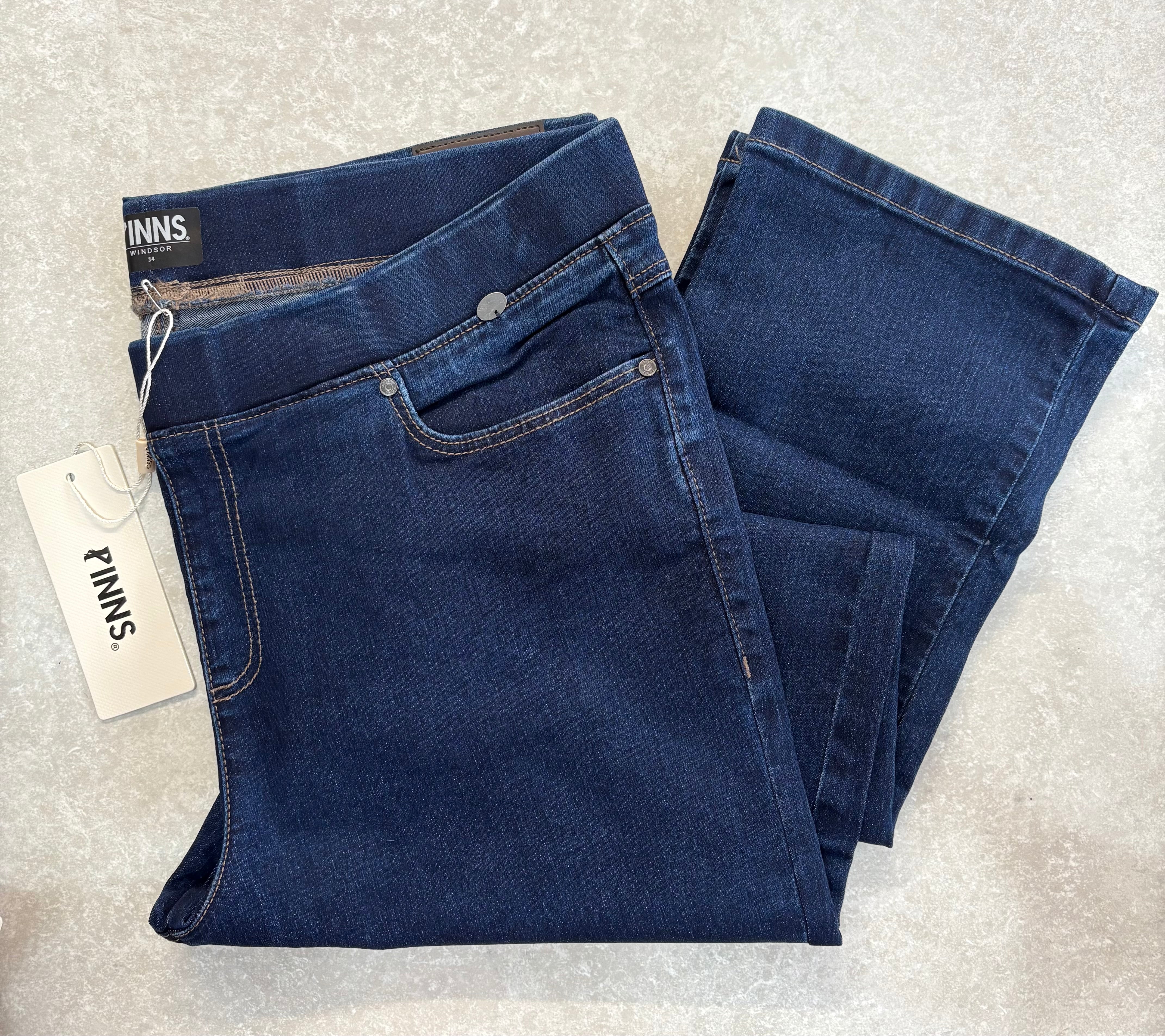 436T Indigo Pull up Jeans in 2 lengths