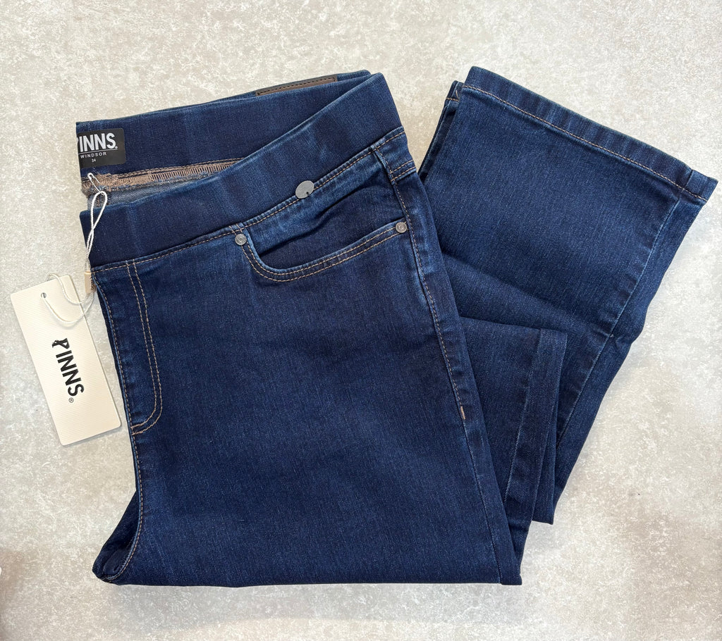 436T Indigo Pull up Jeans in 2 lengths