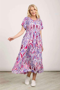 447 Geo Print Dress