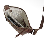 RUE Distressed Leather Crossbody Bag