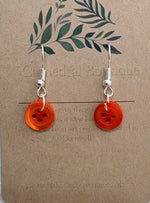 Button Drop Earrings