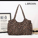 25417 Leopard Print Tote Bag