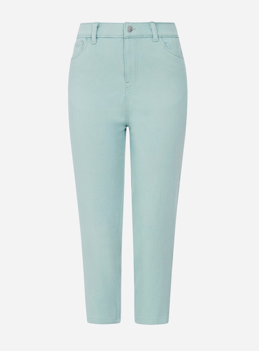 Cassie Plain Crop Trouser Sky