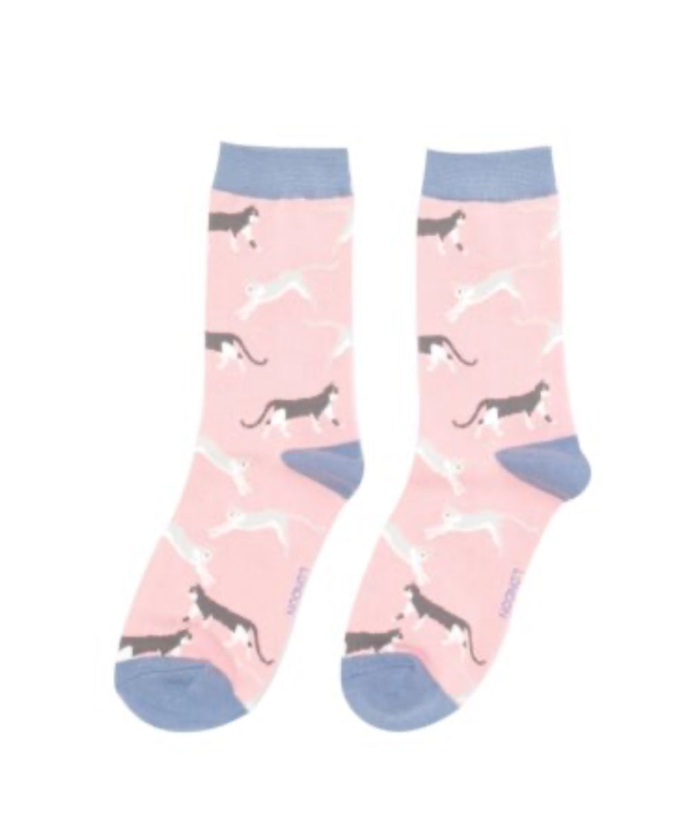 SKS401 Wandering Cats Bamboo Socks