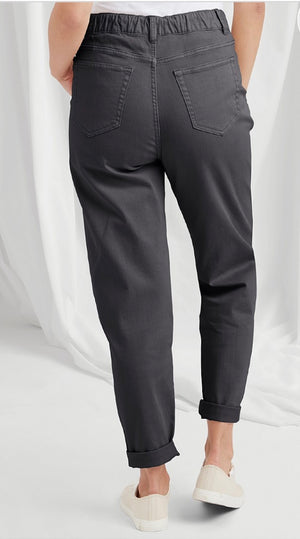 Indra Stretch Twill Trouser - Charcoal