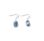 Marbled Ceramic Ovals Earrings