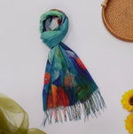 LP3767 Luxury Lily Print Scarf