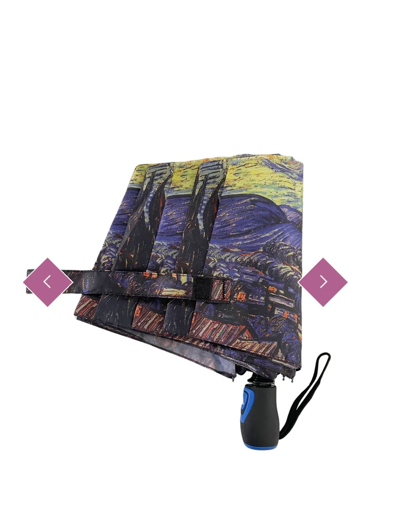 7995 Van Gogh Starry Night Print Umbrella (Short)