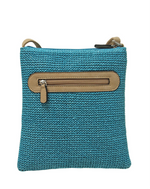 Rose Straw Crossbody Bag