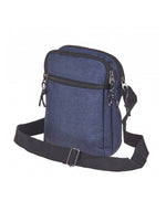 2513 LORENZ SMALL TWO TONE POLYESTER BAG WITH TWO TOP ZIPS