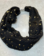 MM1976 Magnetic Scarf Gold Star Crinkle