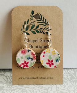 Cork and Cotton Earrings