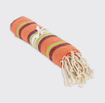 Hammam Towel- Orange/Green